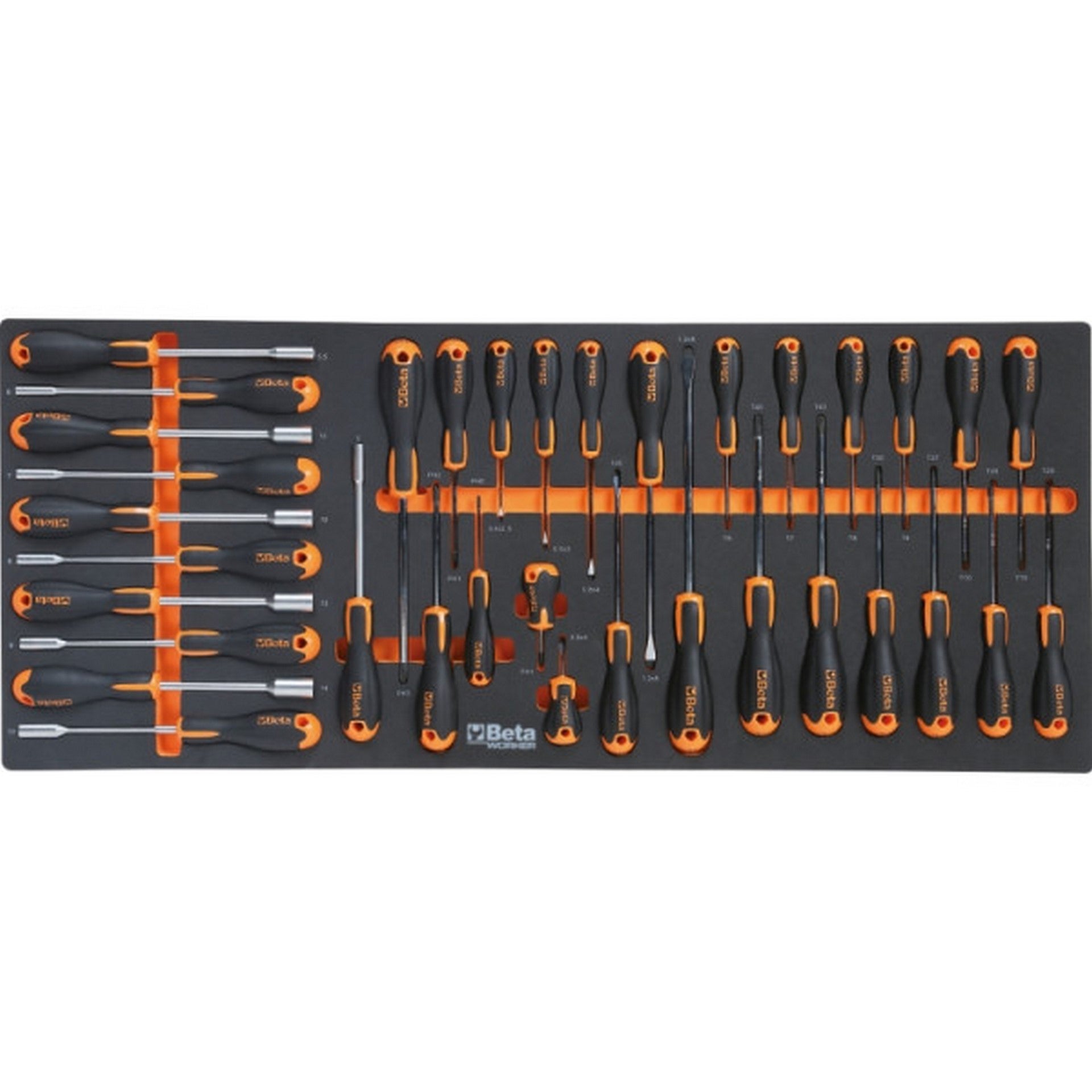 Beta Werkzeugwagen mit 8 Schubladen, lange Ausführung, 1061-teilig BW 2400 RSC24AXXL-O #024006381