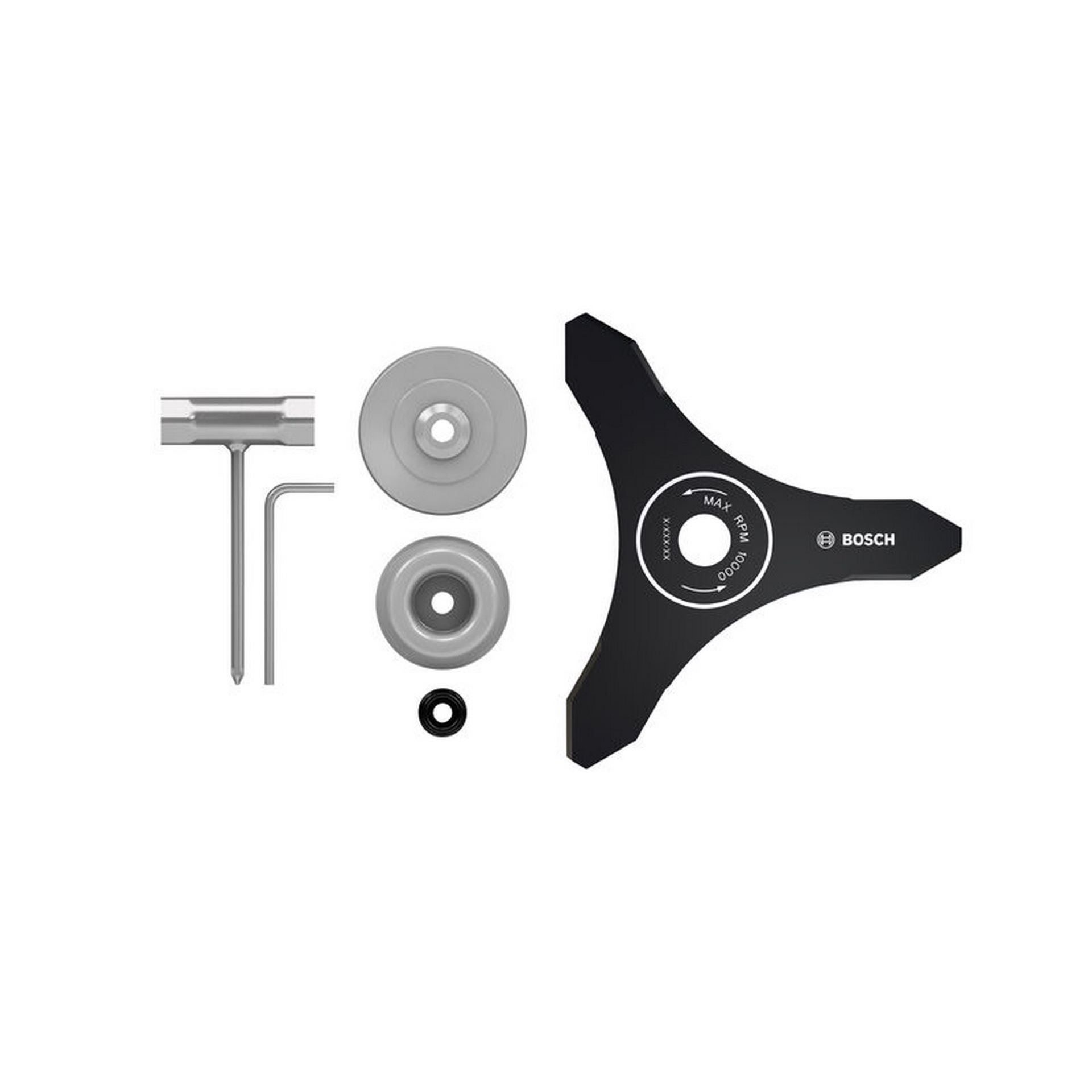 Bosch Zubehör für Akku-Freischneider 3-Zahn Freischneidermesser-Set #F016800663