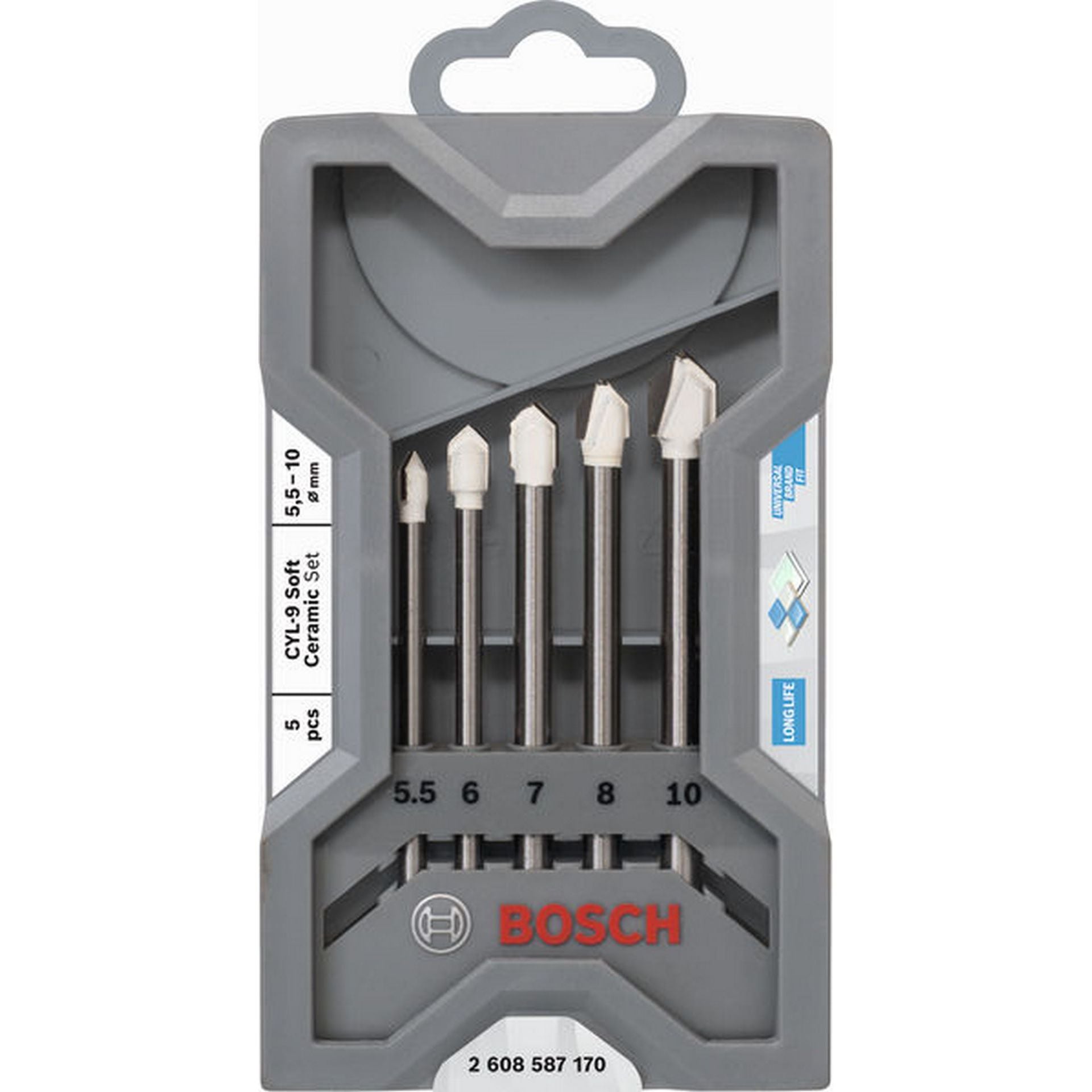 Bosch CYL-9 Ceramic dry Fliesenbohrer-Set, 5,5/6/7/8/10 mm, 5-tlg #2608587170