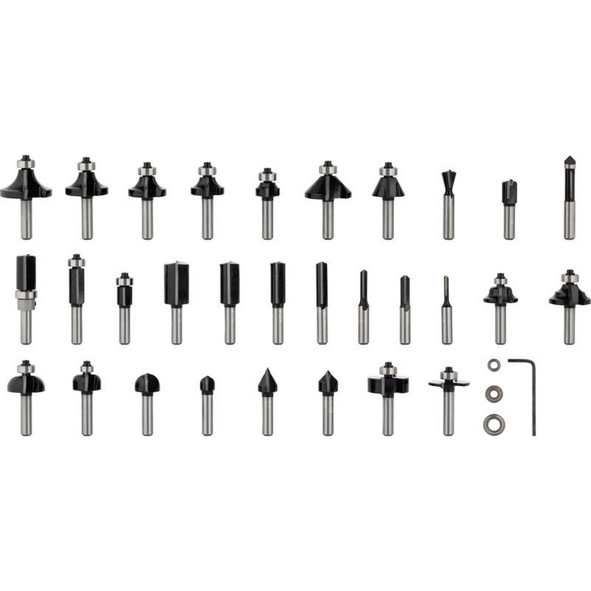 Bosch PRO Fräser-Set, gemischt, Schaft 8 mm, 30-tlg. #2607017475