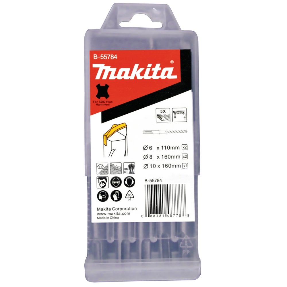 Makita SDS-PLUS Bohrerset 5-tlg. #B-55784