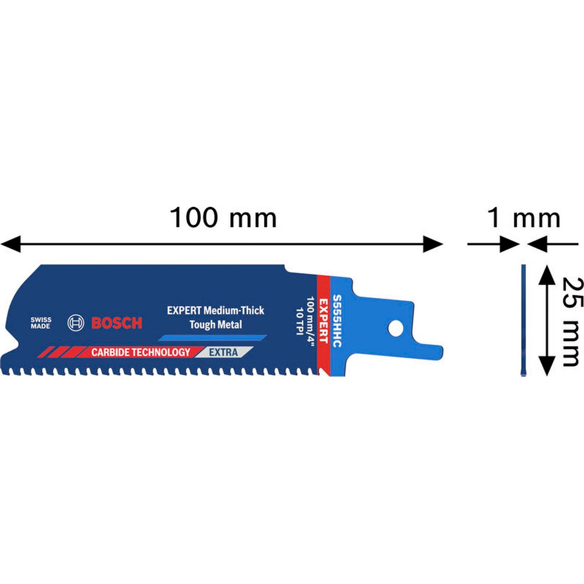 Bosch EXPERT Medium-Thick Tough Metal S555HHC Säbelsägeblatt #2608902319