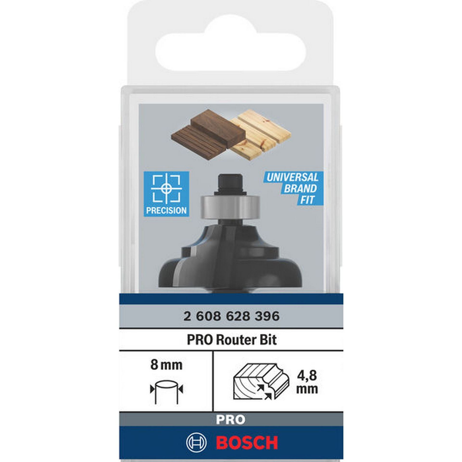Bosch PRO Profilfräser Ogee, R 4,8 mm, S 8 mm #2608628396