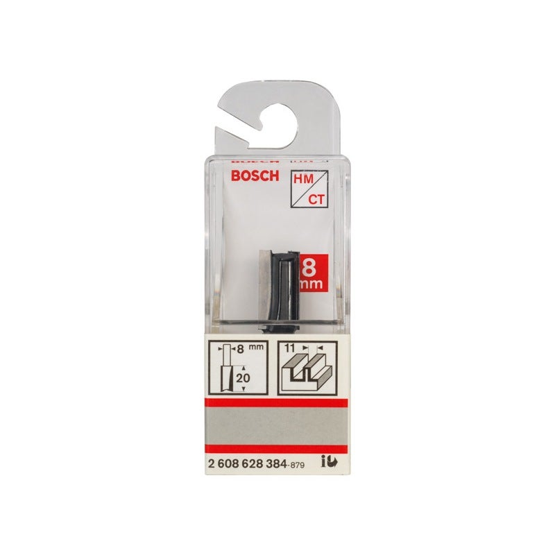 Bosch PRO Nutfräser, zweischneidig, D 11 mm, L 19,6 mm, S 8 mm #2608628384