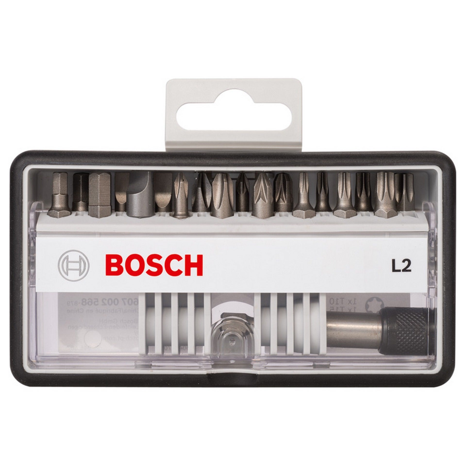 Bosch 18+1-tlg Schrauberbit-Set, Robust Line, L PH/PZ/T/S/HEX, Extra Hard-Ausführung #2607002568