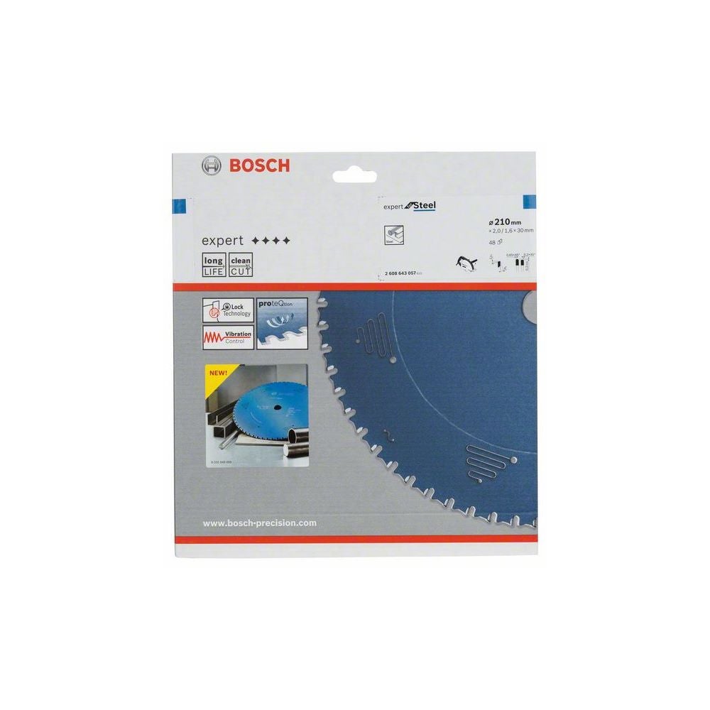 Bosch EXPERT Steel Kreissägeblatt, 210x2/1,6x30 mm, Z48 #2608643057