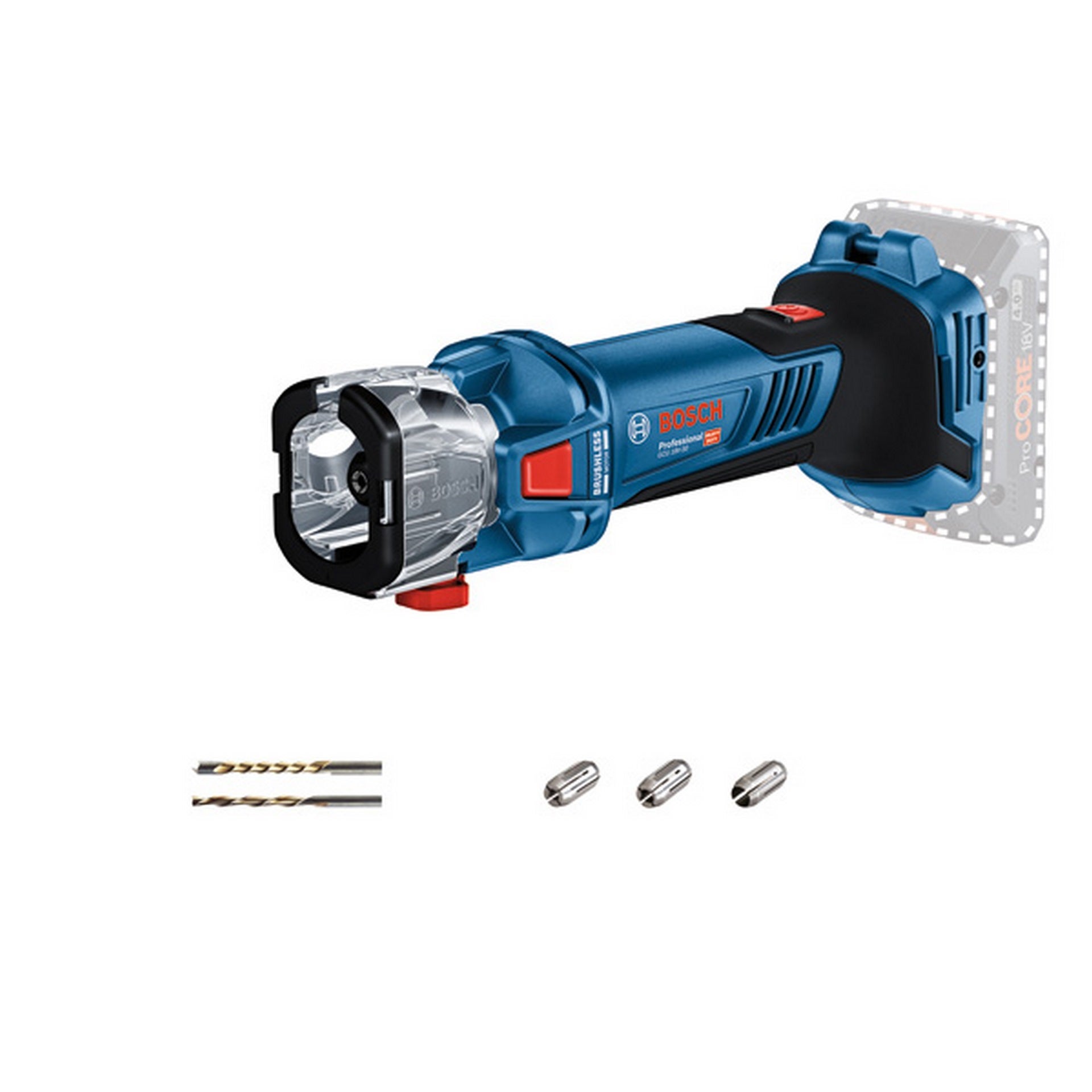Bosch Akku-Rotationswerkzeug GCU 18V-30, Spannzangenschlüssel #06019K8000