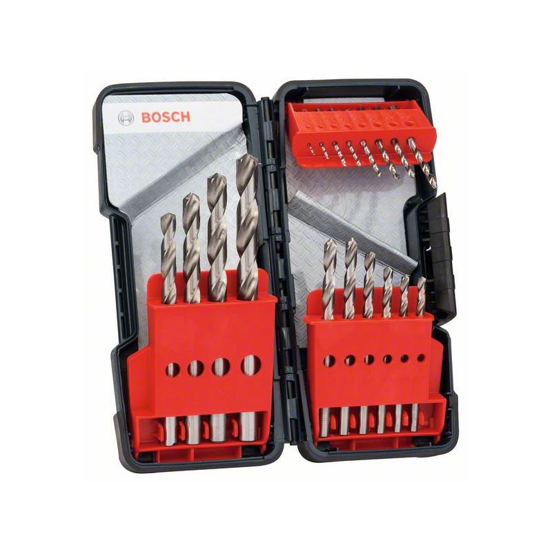 Bosch PRO Metal HSS-G Spiralbohrer Set, 18-tlg. #2607019578