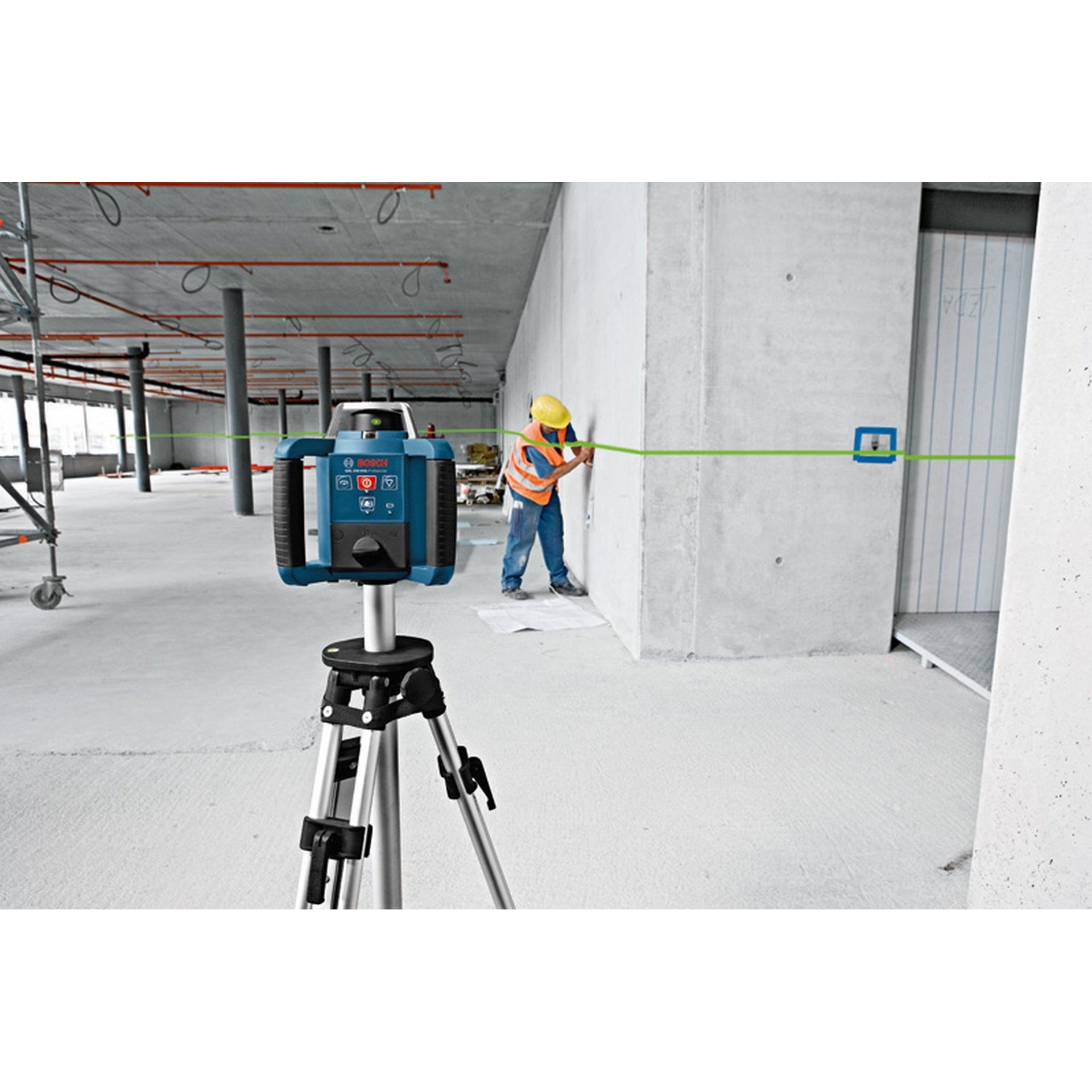 Bosch Rotationslaser GRL 300 HVG mit Baustativ BT 300 HD u. Messstab GR 240 #061599404B