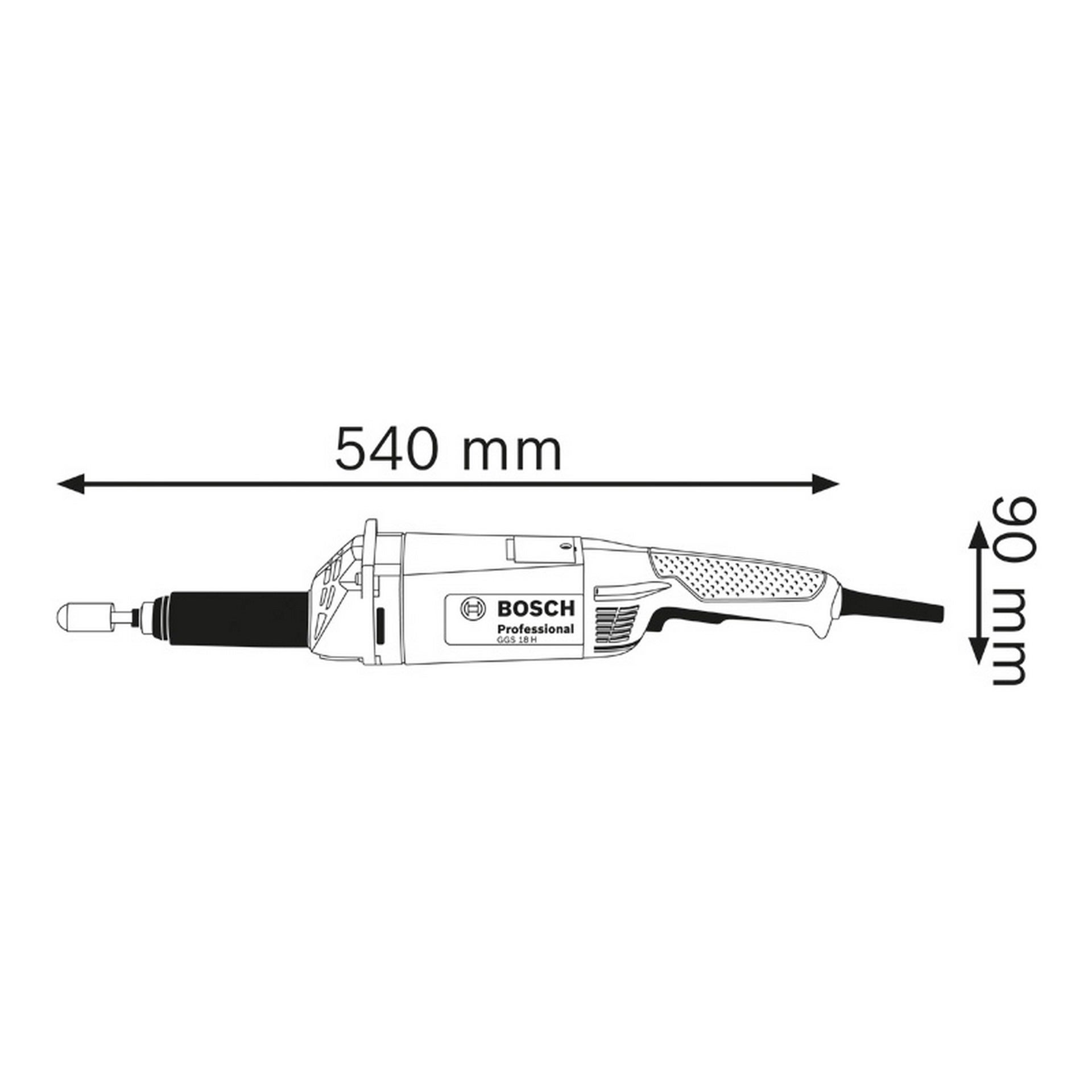 Bosch Geradschleifer GGS 18 H #0601209200