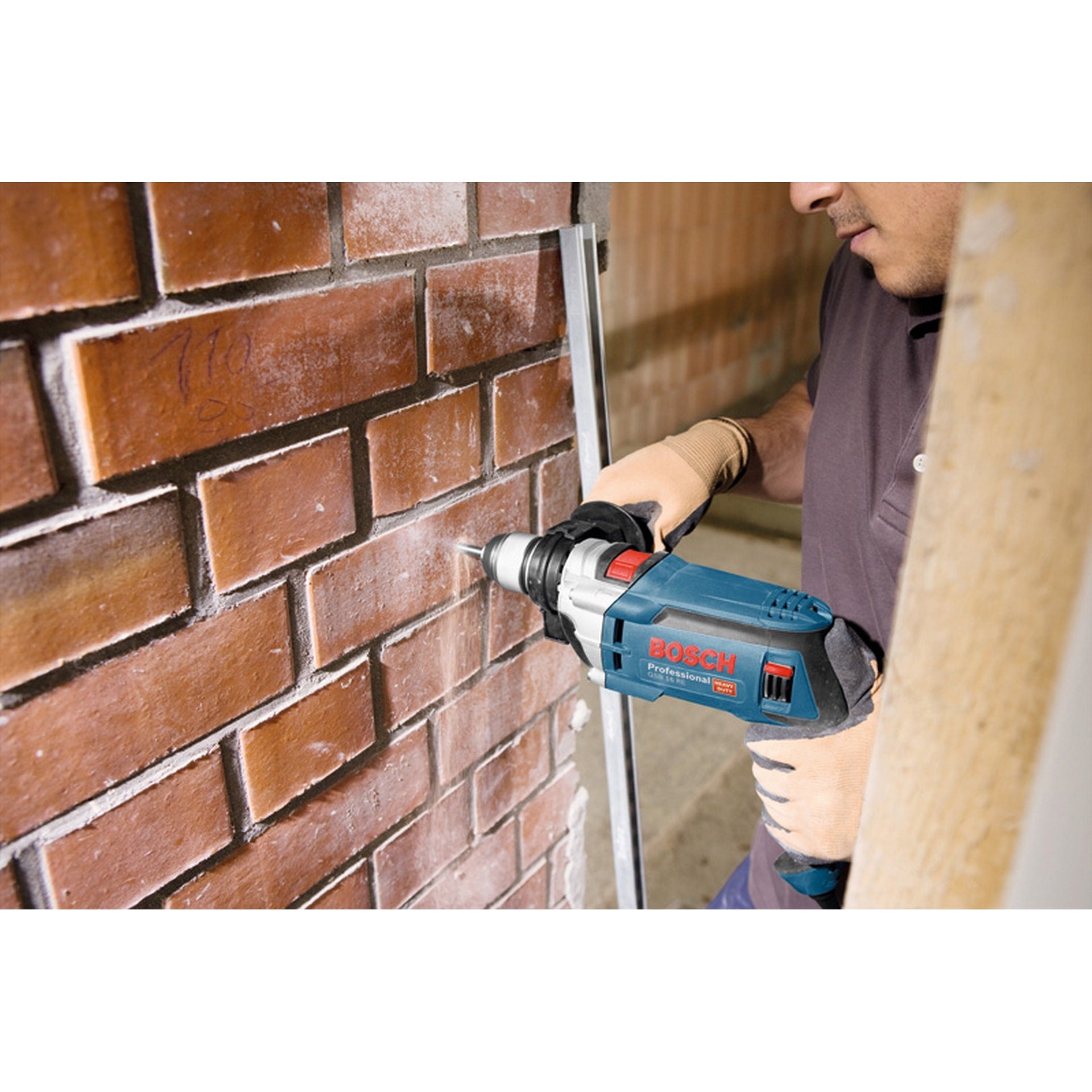 Bosch Schlagbohrmaschine GSB 16 RE im Handwerkerkoffer #060114E500