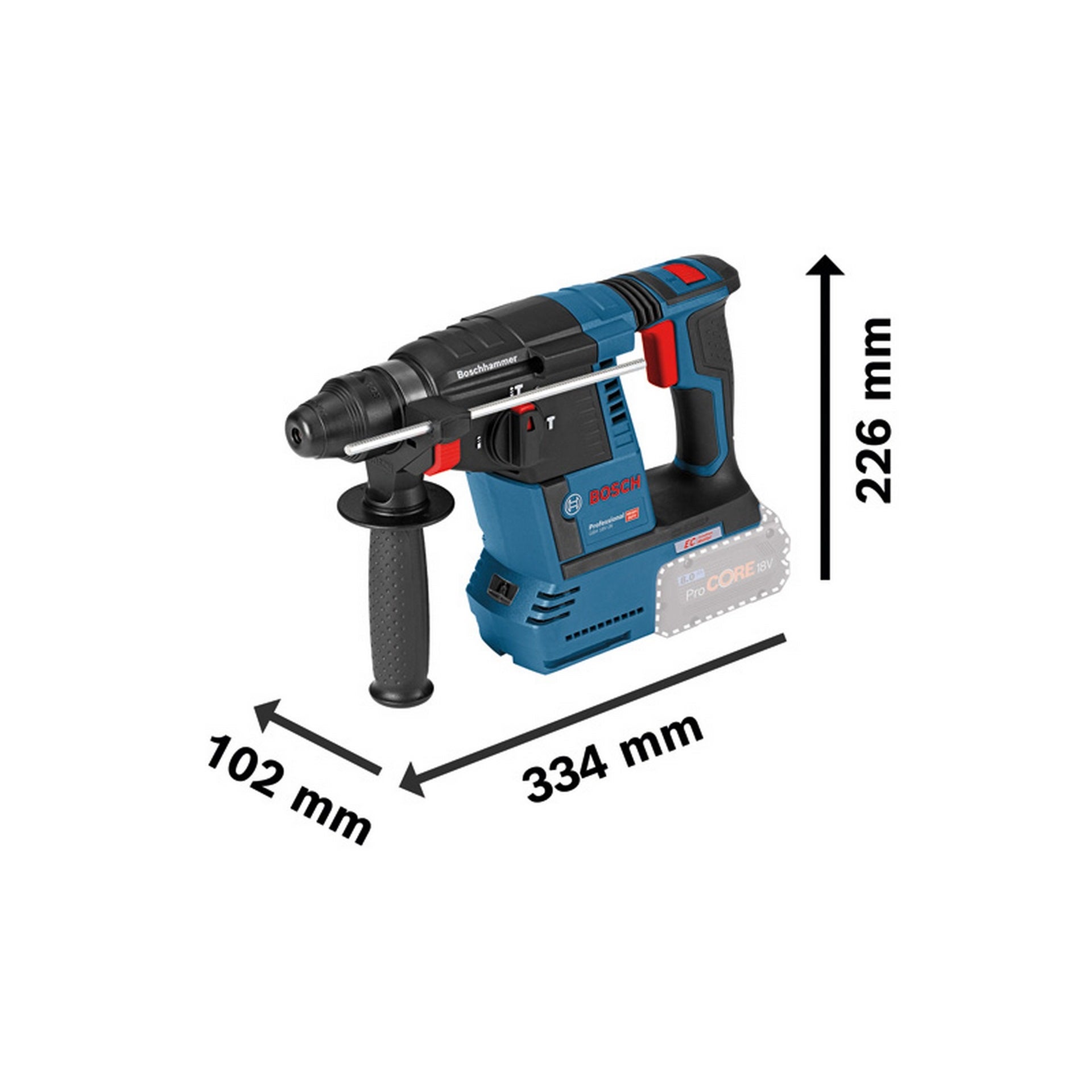 Bosch Akku-Bohrhammer mit SDS plus GBH 18V-26 #0611909000