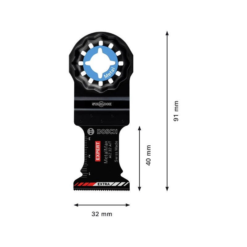 Bosch EXPERT MetalMax AIZ 32 AIT Tauchsägeblatt, 40x32 mm, 10-tlg. #2608900016