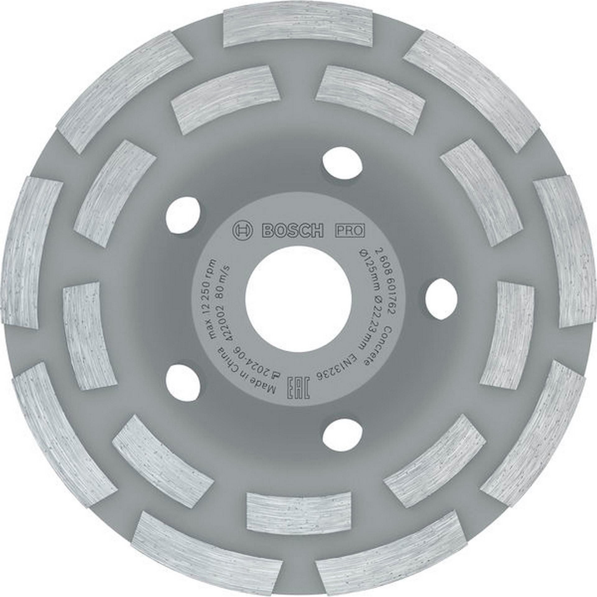 Bosch PRO Concrete Topfscheibe, 50 x 125 mm, 22,23 mm, 2-reihig #2608601762
