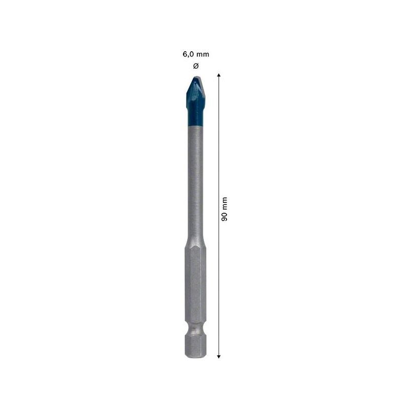 Bosch EXPERT HEX-9 Hard Ceramic Bohrer, 6x90 mm #2608900590