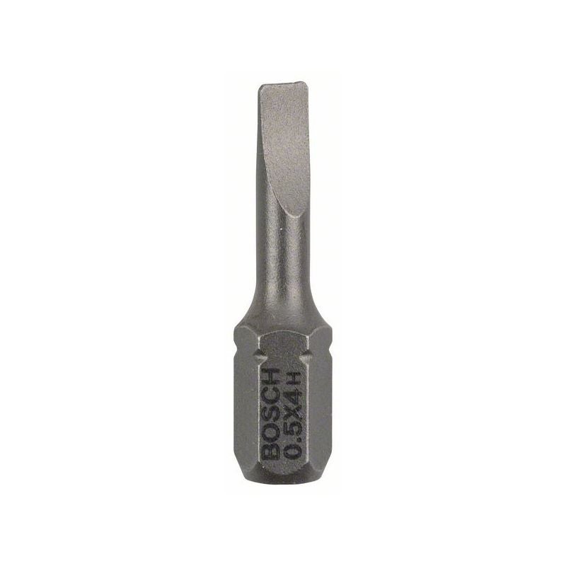 Bosch Schrauberbit Extra-Hart S 0,5 x 4,0, 25 mm, 3er-Pack #2607001457