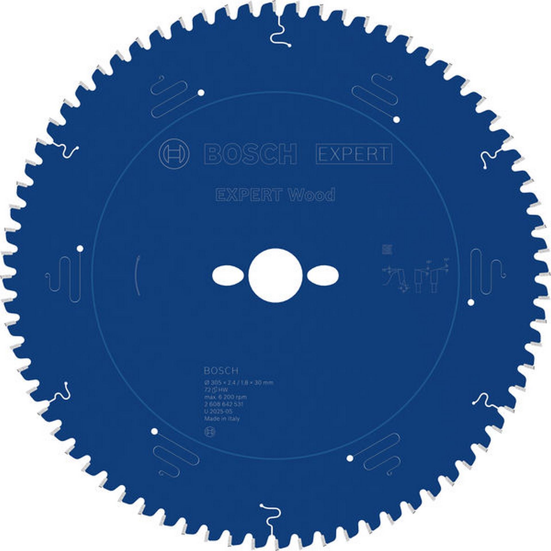 Bosch EXPERT Wood Kreissägeblatt, 305x2,4/1,8x30 mm, Z72 #2608642531