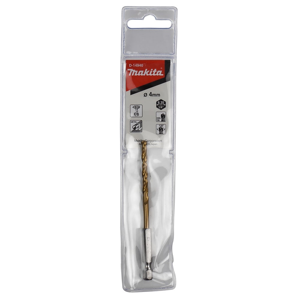Makita HSS-TiN Bohrer, 4,0 x 95 mm #D-14940