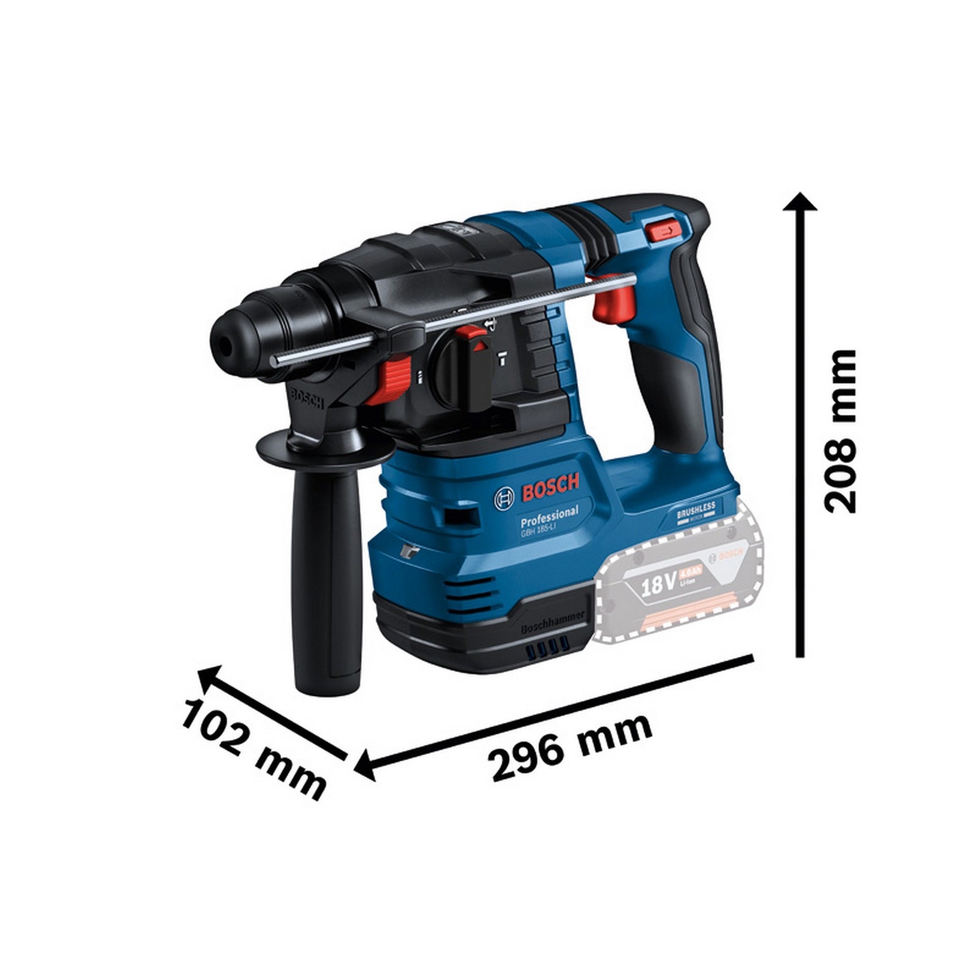 Bosch 2 x 18V-Set: GSR + GBH, 45-tlg. Schraubendreher-Set, 3-tlg. Bohrer-Set #0615V0003E