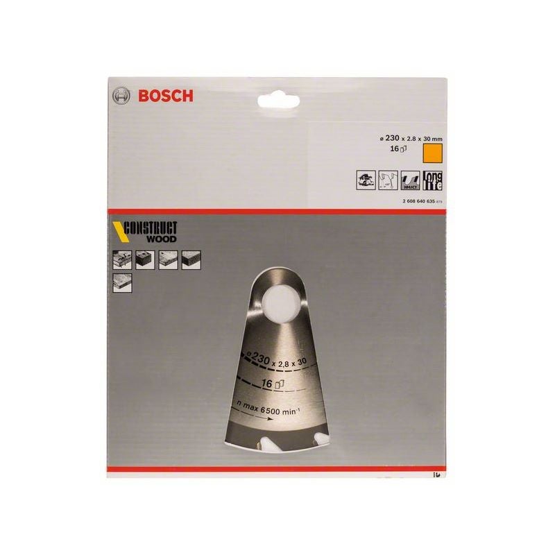 Bosch PRO Construct Wood Kreissägeblatt, 230 x 2,8 x 30 mm #2608640635