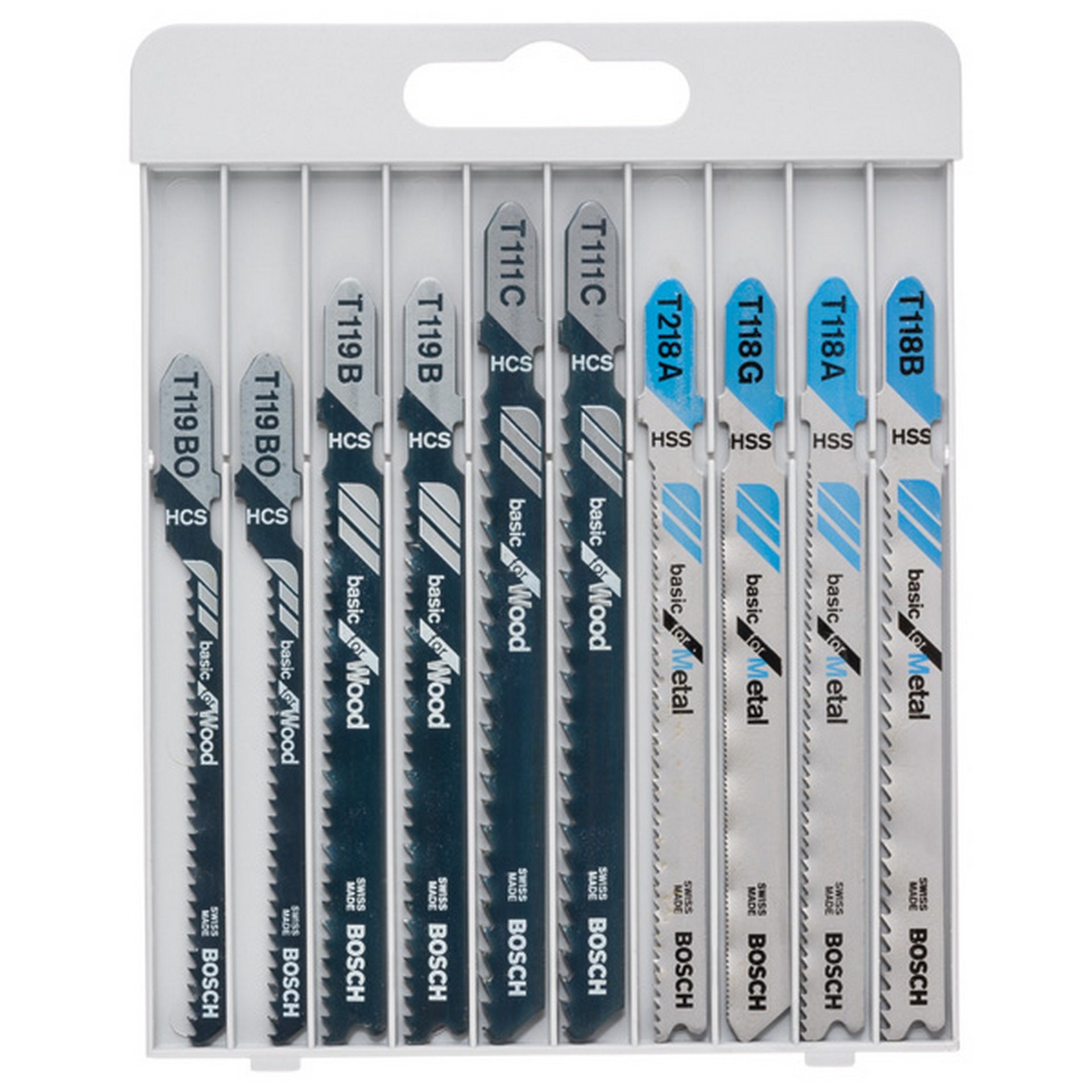 Bosch 10-tlg. Stichsägeblatt-Set Basic for Metal and Wood #2607010630