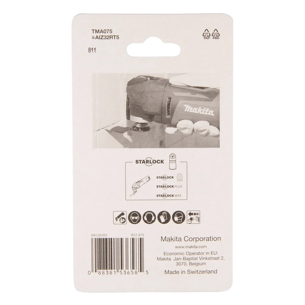 Makita Eintauch und Segmentsägeblatt HM/RIFF, 32 mm, TMA075 #B-65084