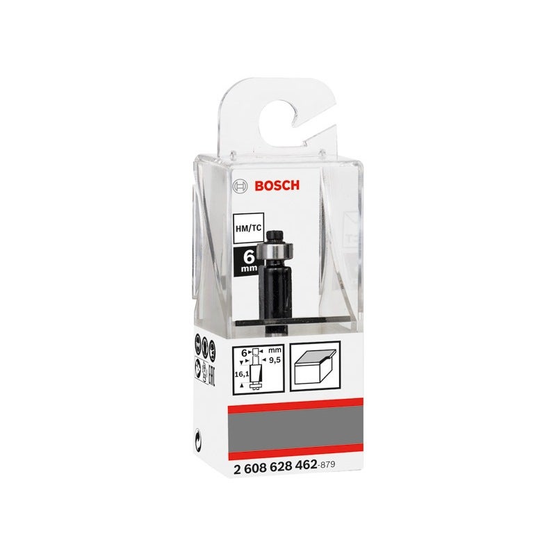 Bosch PRO Bündigfräser mit unterem Kugellager, D 9,5 mm, L 13,7 mm, S 6 mm #2608628462