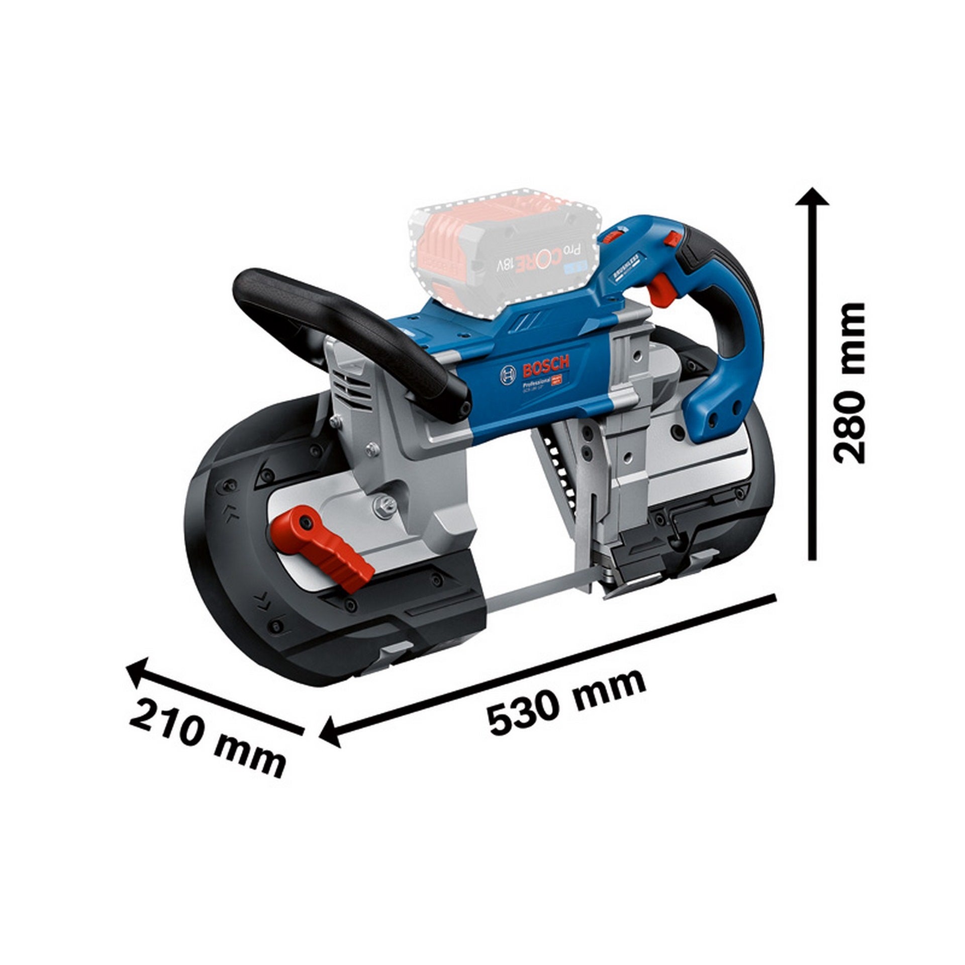 Bosch Akku-Bandsäge GCB 18V-127 #06012B7000