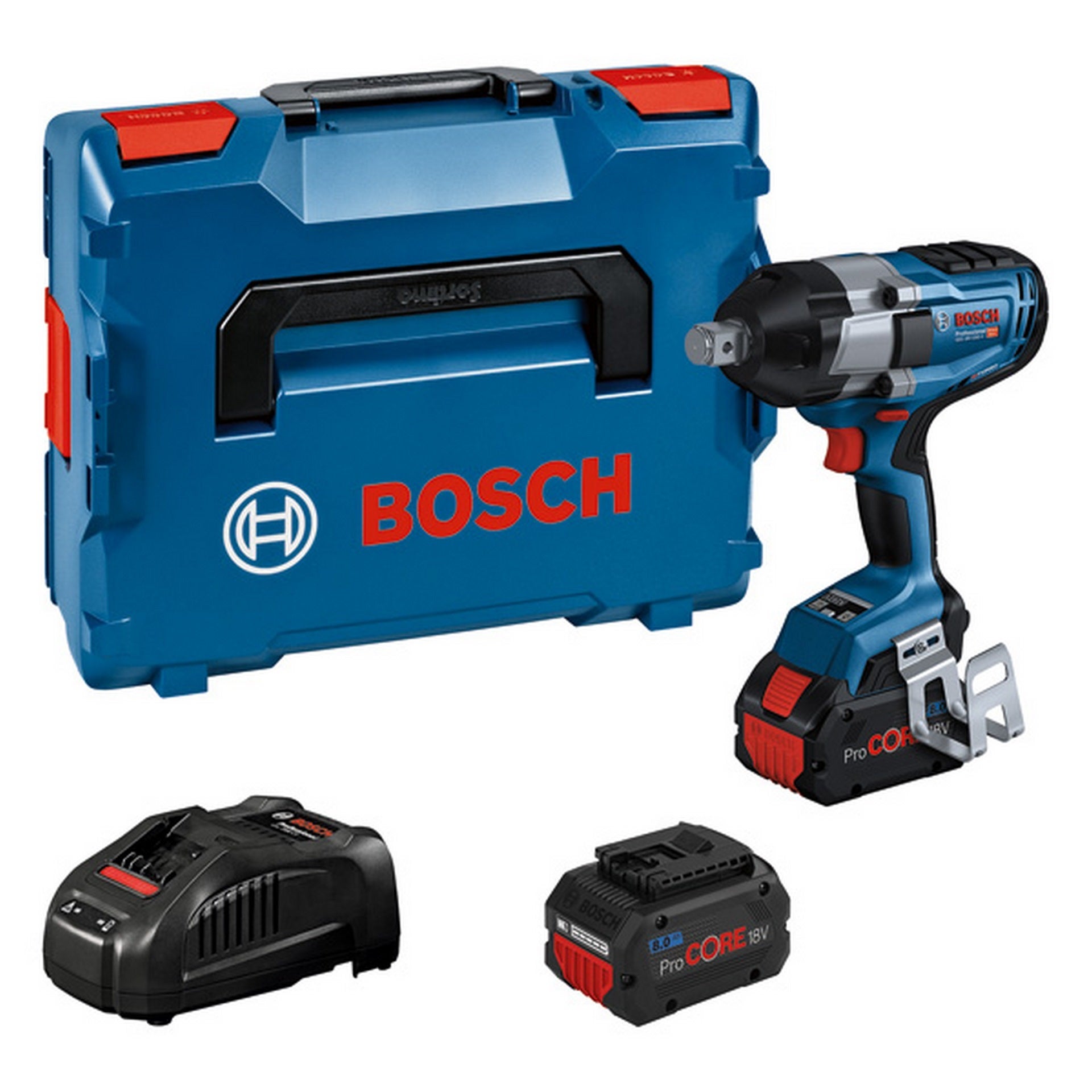 Bosch Akku-Drehschlagschrauber GDS 18V-1050 H, 2 x Akku ProCORE18V 8.0Ah in L-BOXX #06019J8502