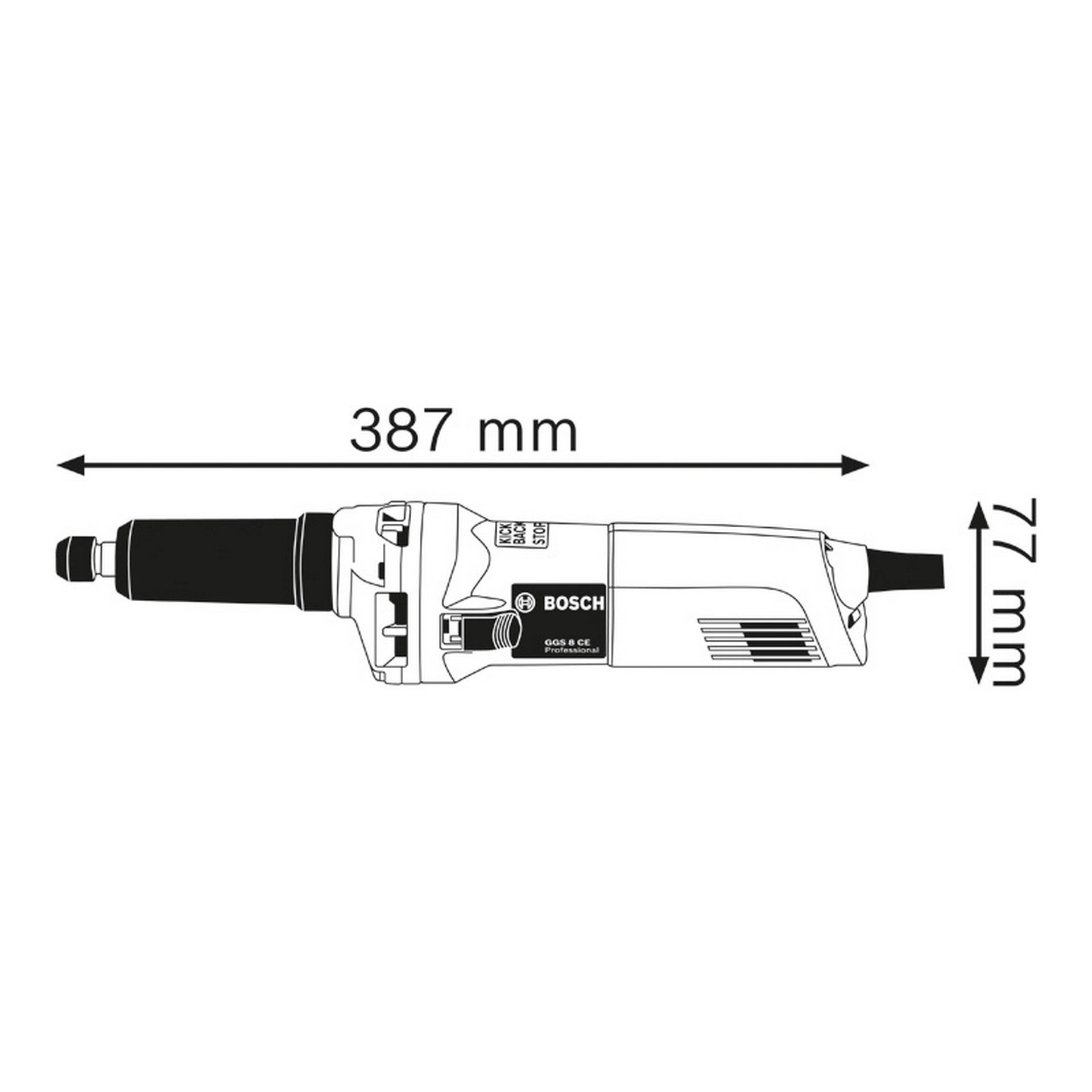 Bosch Geradschleifer GGS 8 CE #0601222100