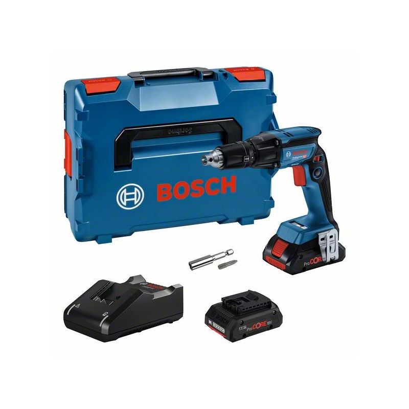 Bosch Akku-Trockenbauschrauber GTB 18V-45, 2 x Akku ProCORE18V 4.0Ah, Ladg. u. L-BOXX #06019K7002