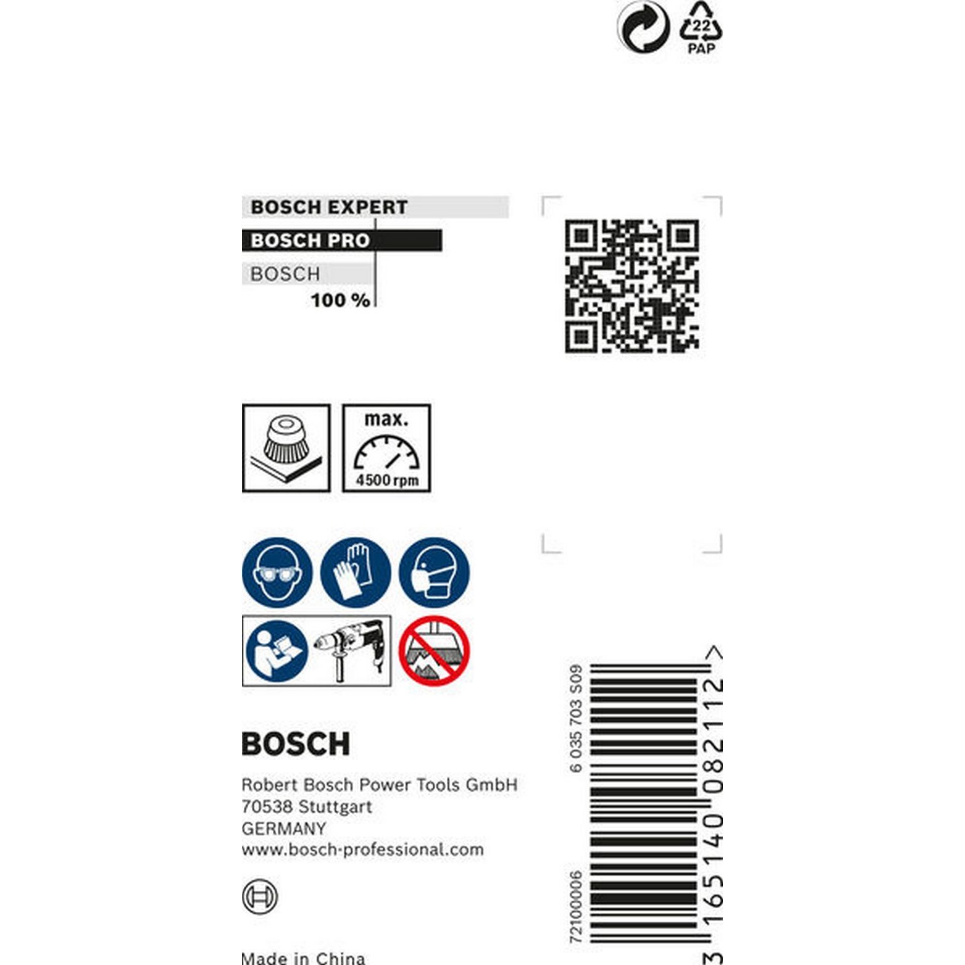 Bosch PRO Multi Material clean Topfbürste, gerader Schaft, 50 x 1 mm #2608622052