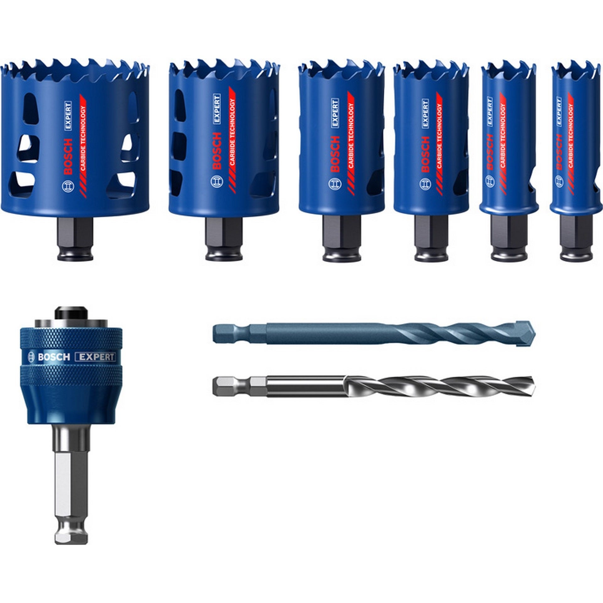 Bosch EXPERT Multi Material Lochsägen-Set, 22/25/35/40/51/68 mm, 9-tlg. #2608900446