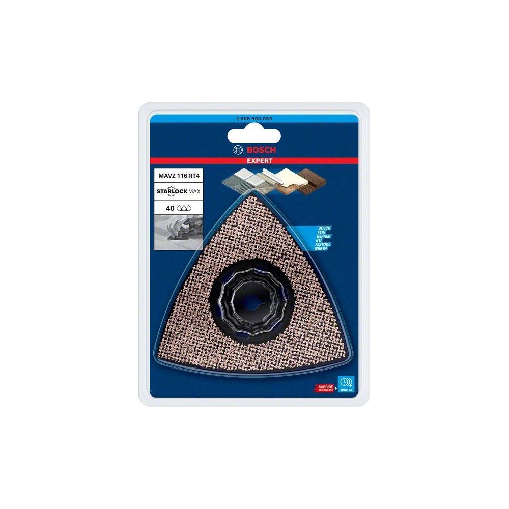 Bosch EXPERT MAVZ 116 RT4 Schleifplatte für Multifunktionswerkzeuge, 116 mm #2608900053
