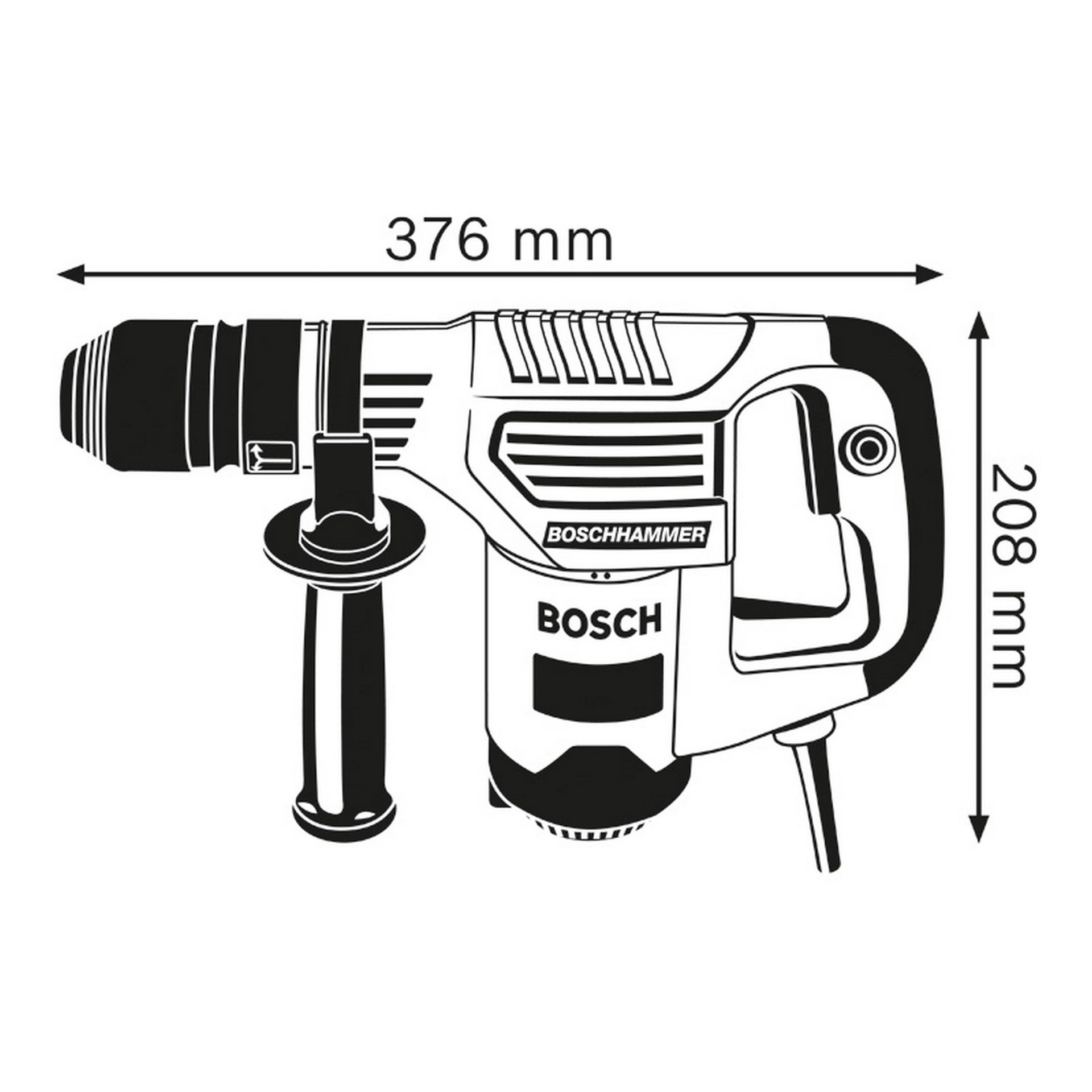 Bosch Schlaghammer mit SDS plus GSH 3 im Handwerkerkoffer #0611320703