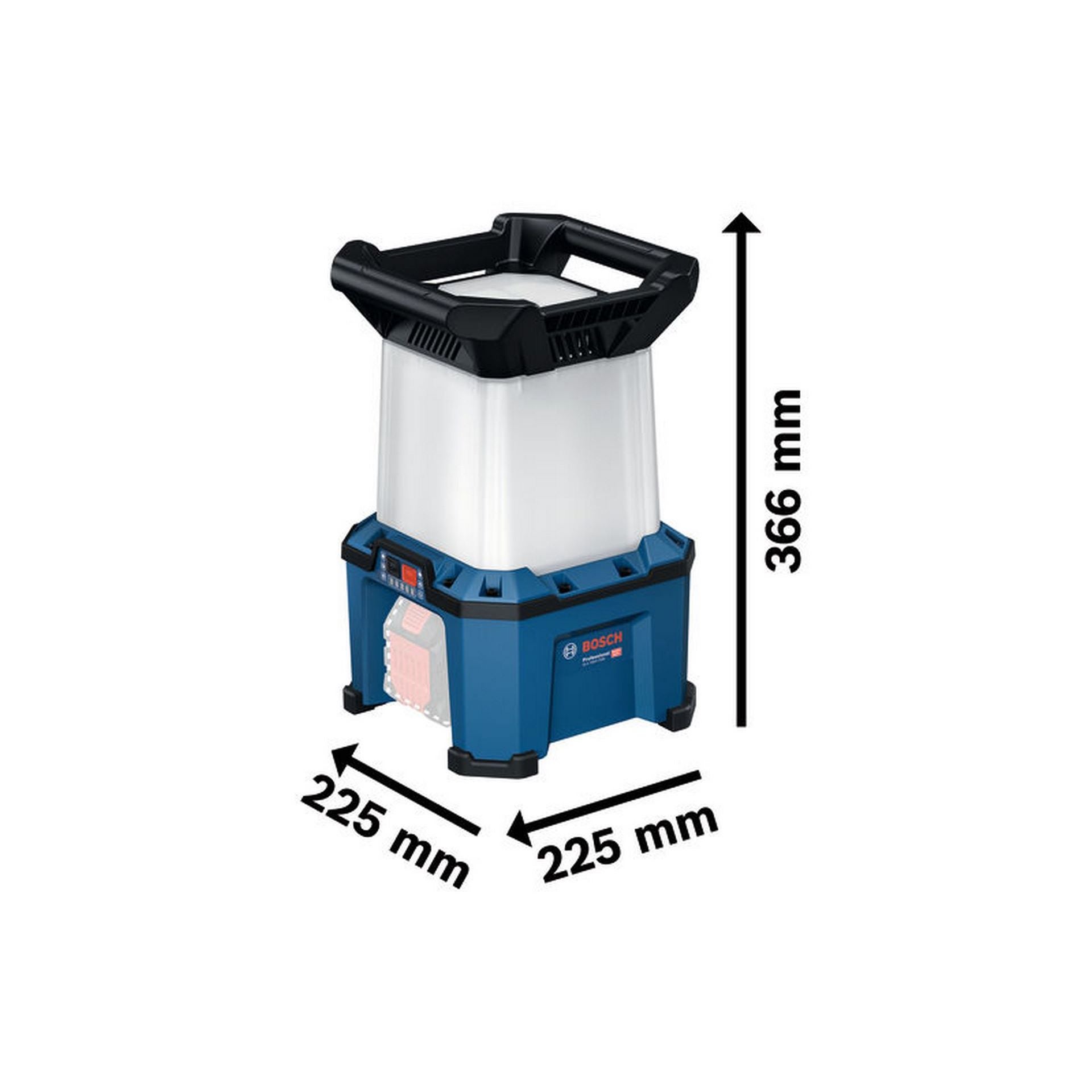 Bosch Akku-Bauleuchte GLA 18VH-7500 + Kaltgerätekabel #06014A5000