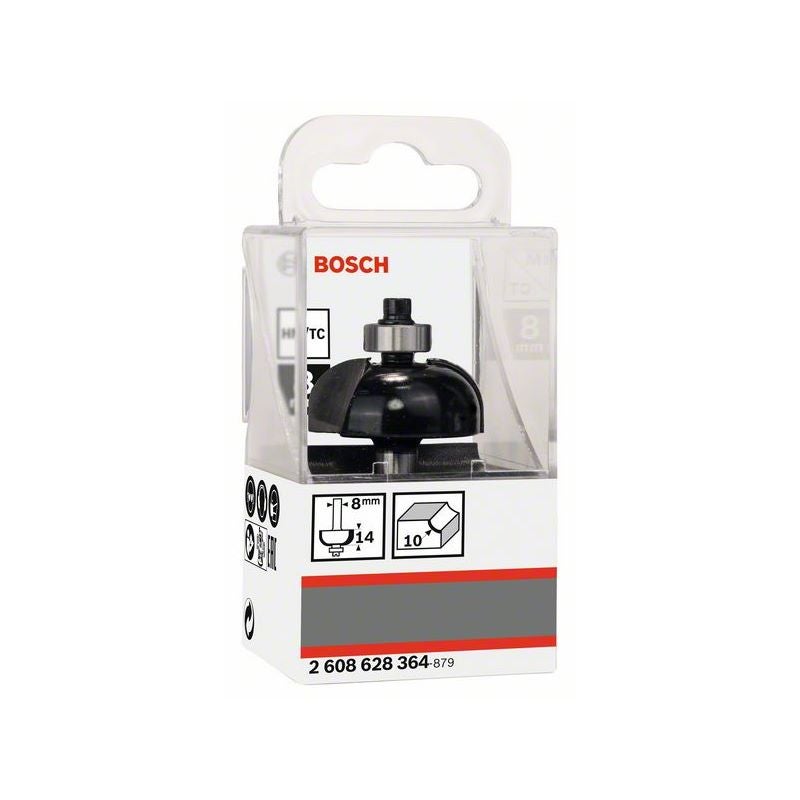 Bosch PRO Hohlkehlfräser, R 10 mm, S 8 mm #2608628364