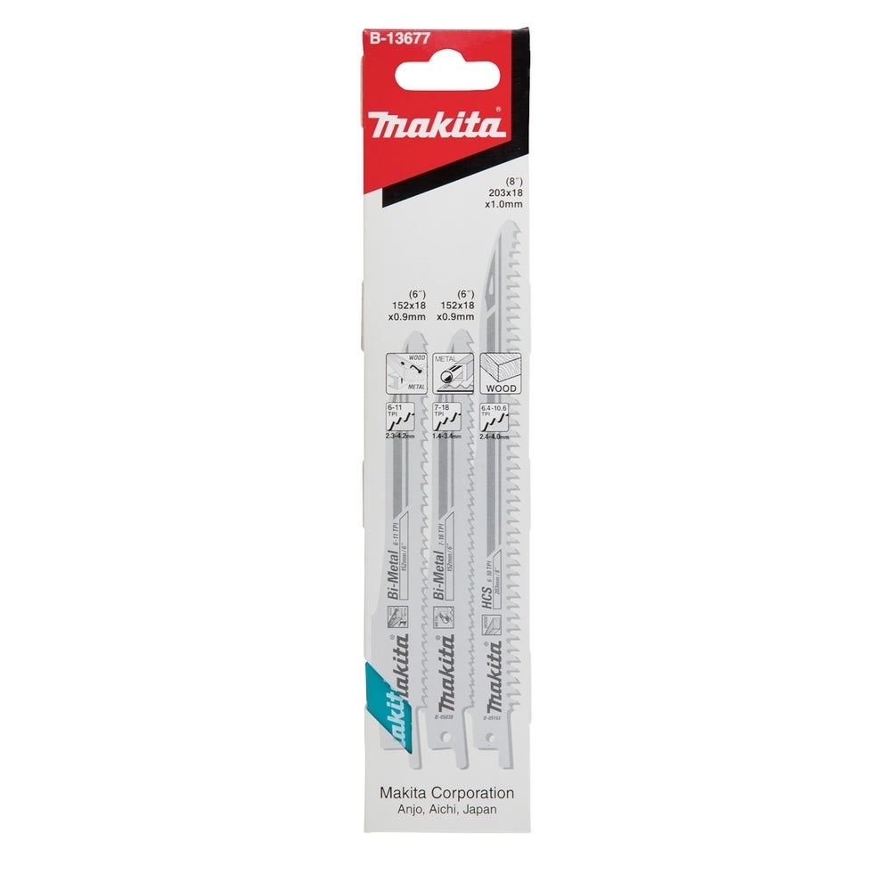 Makita Reciprosägeblatt Set Super Express, 3 Stk. #B-13677