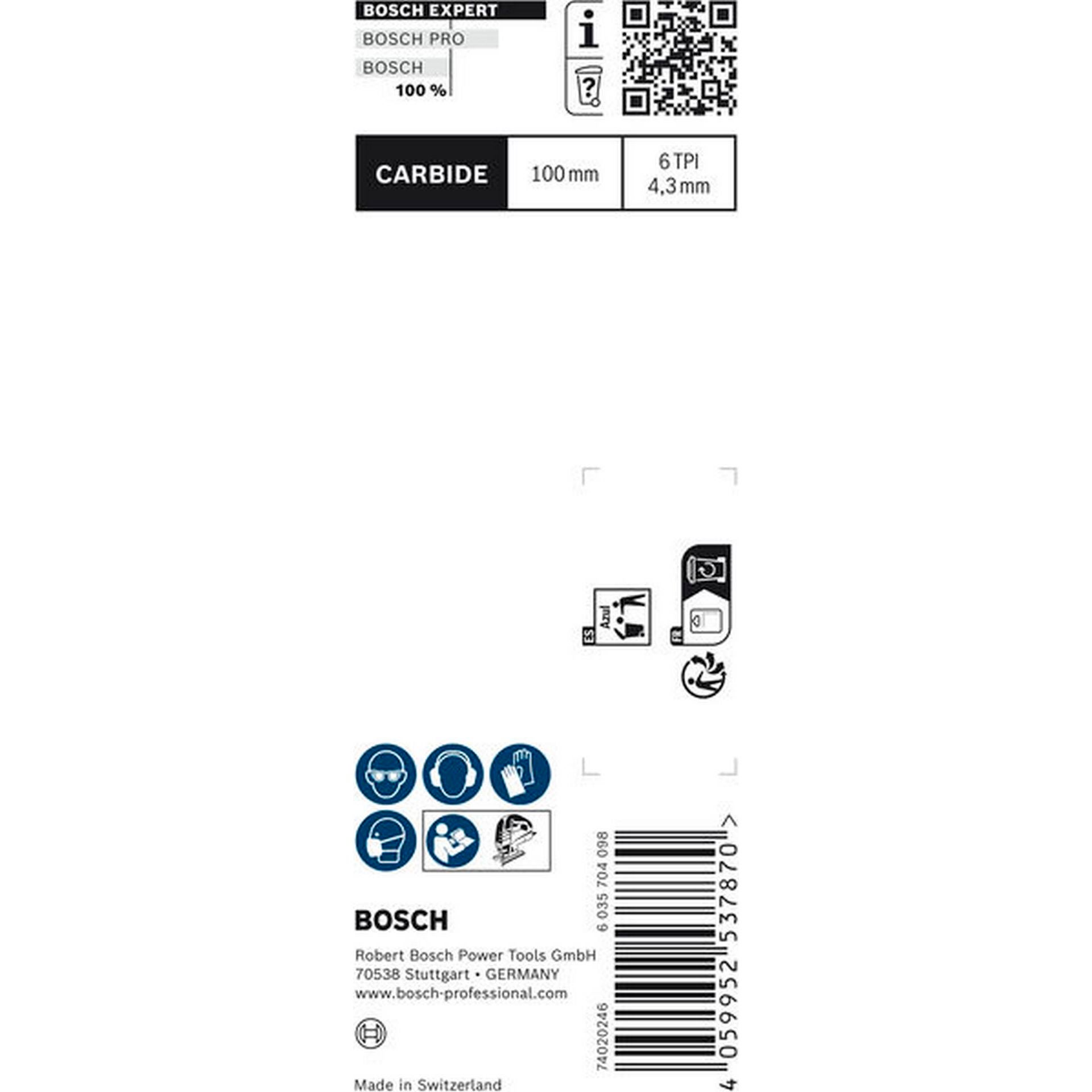 Bosch EXPERT Fiber Plaster T141HM Stichsägeblatt, 3-tlg. #2608900563