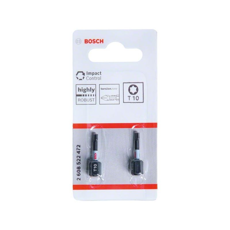Bosch PRO Torx Impact Bit, T10, 25 mm, 2-tlg. #2608522472