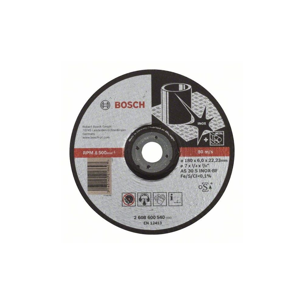 Bosch PRO Stainless Steel Schruppscheibe, 180 x 6 x 22,23 mm #2608600540