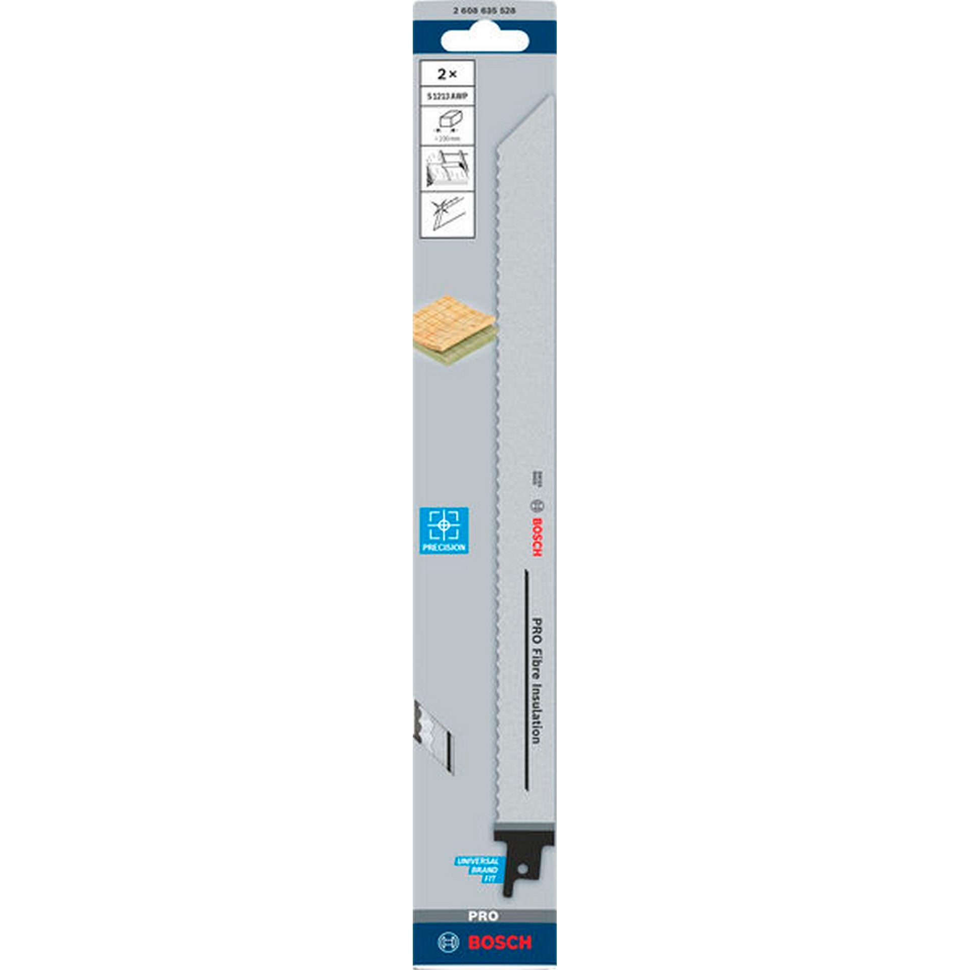 Bosch PRO Fibre Insulation S1213AWP Blatt, 1,5 x 22 x 300 mm, 2-tlg. #2608635528