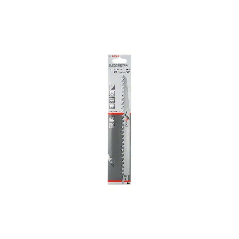 Bosch Säbelsägeblatt S 1542 K, Top for Wood, 2er-Pack #2608650681