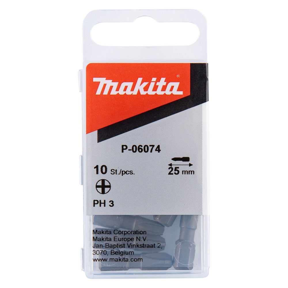 Makita Kreuzschlitzbits PH3, 25 mm, 1/4" #P-06074