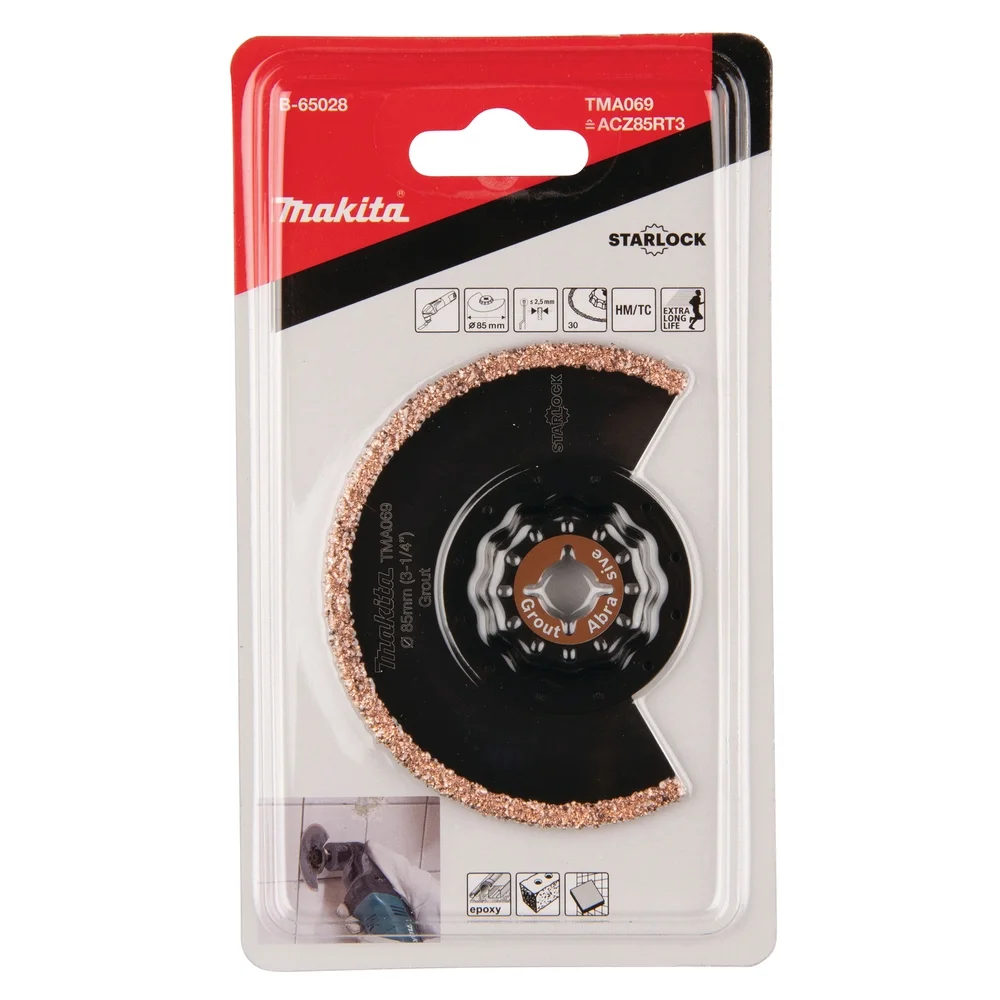 Makita Eintauch und Segmentsägeblatt HM/RIFF, 85 mm, TMA069 #B-65028
