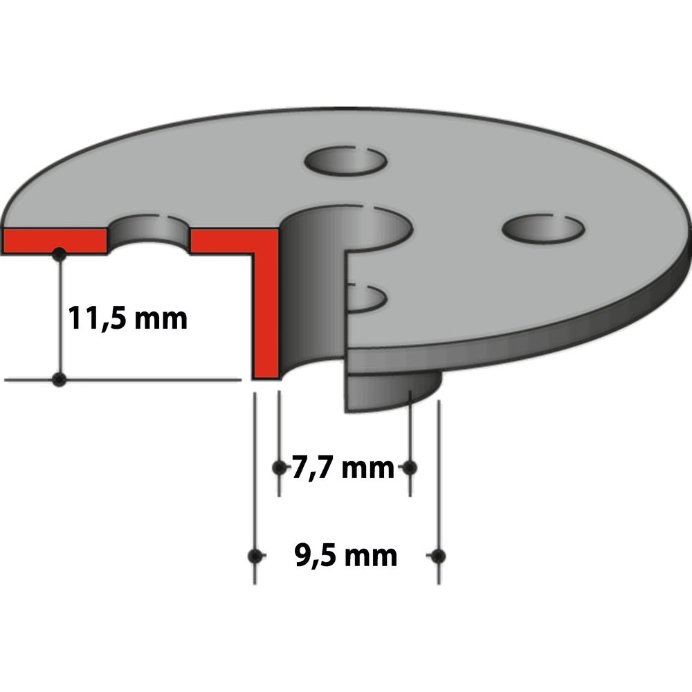 Makita Kopierhülse 7,7 x 9,5 x 11,5 mm #164379-4