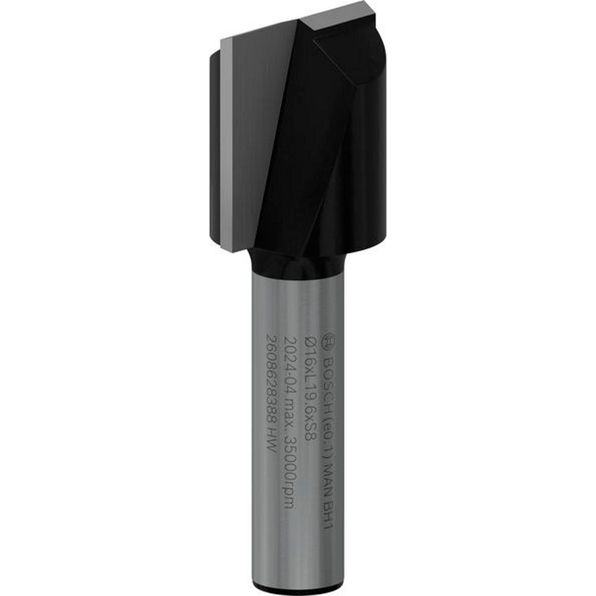 Bosch PRO Nutfräser, zweischneidig, D 16 mm, L 19,6 mm, S 8 mm #2608628388