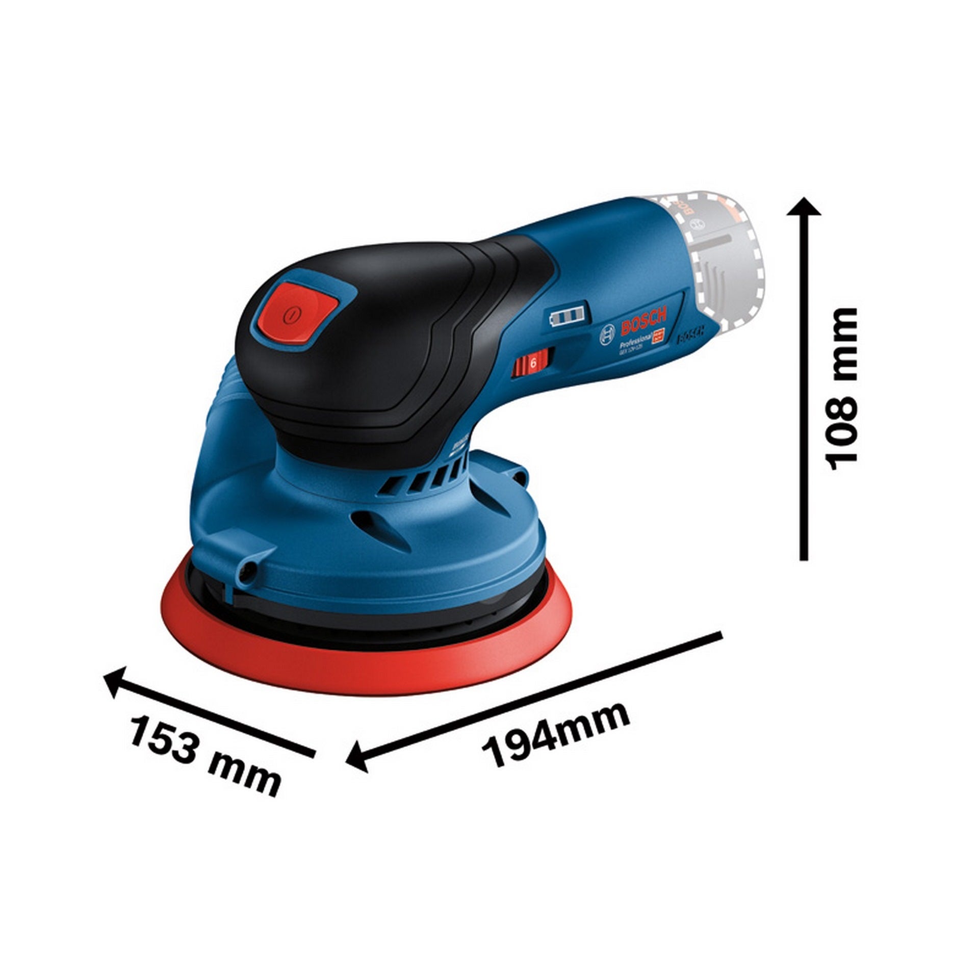 Bosch Akku-Exzenterschleifer GEX 12V-125 #0601372101
