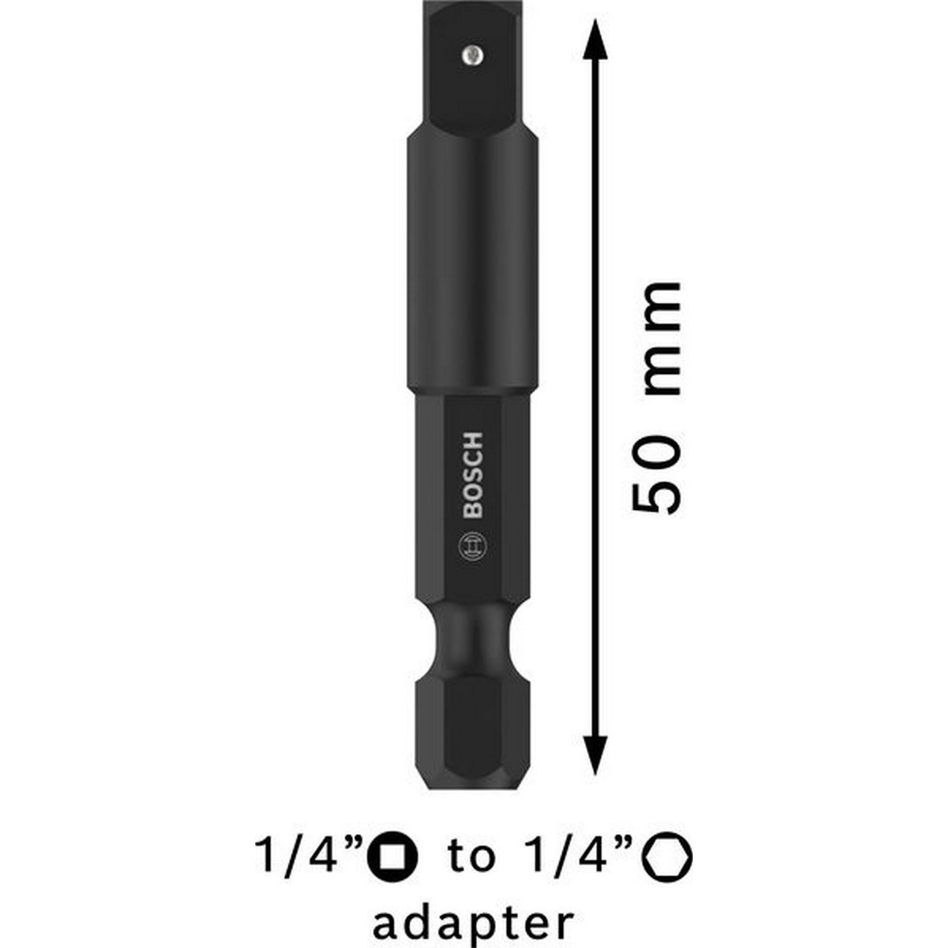 Bosch PRO Socket Adapter mit Stiftverbindung, 1/4", 50 mm #2608551109
