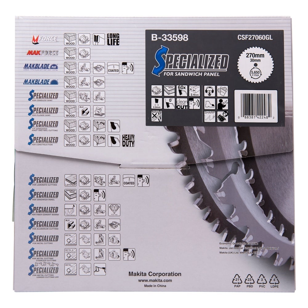 Makita HM-Kreissägeblatt, Spezial, TCT #B-33598